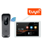 Беспроводной FullHD/TUYA/WiFi видеодомофон 8" «SkyNet 1200-Dual-Tuya» с 2мя камерами