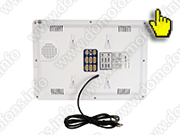 Видеодомофон цветной Hands Free с записью видео по движению HDcom W-105 монитор и карта памяти